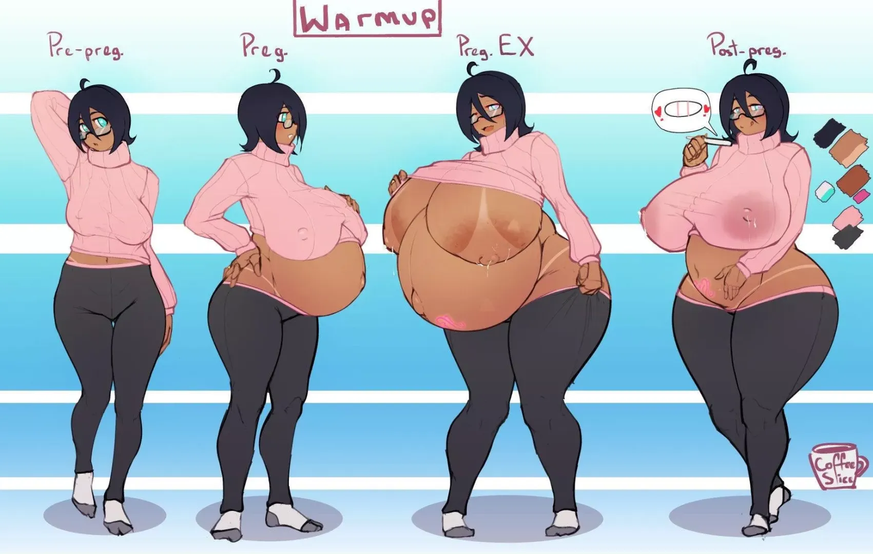 Pre and post-pregnancy TF by CoffeeSlice