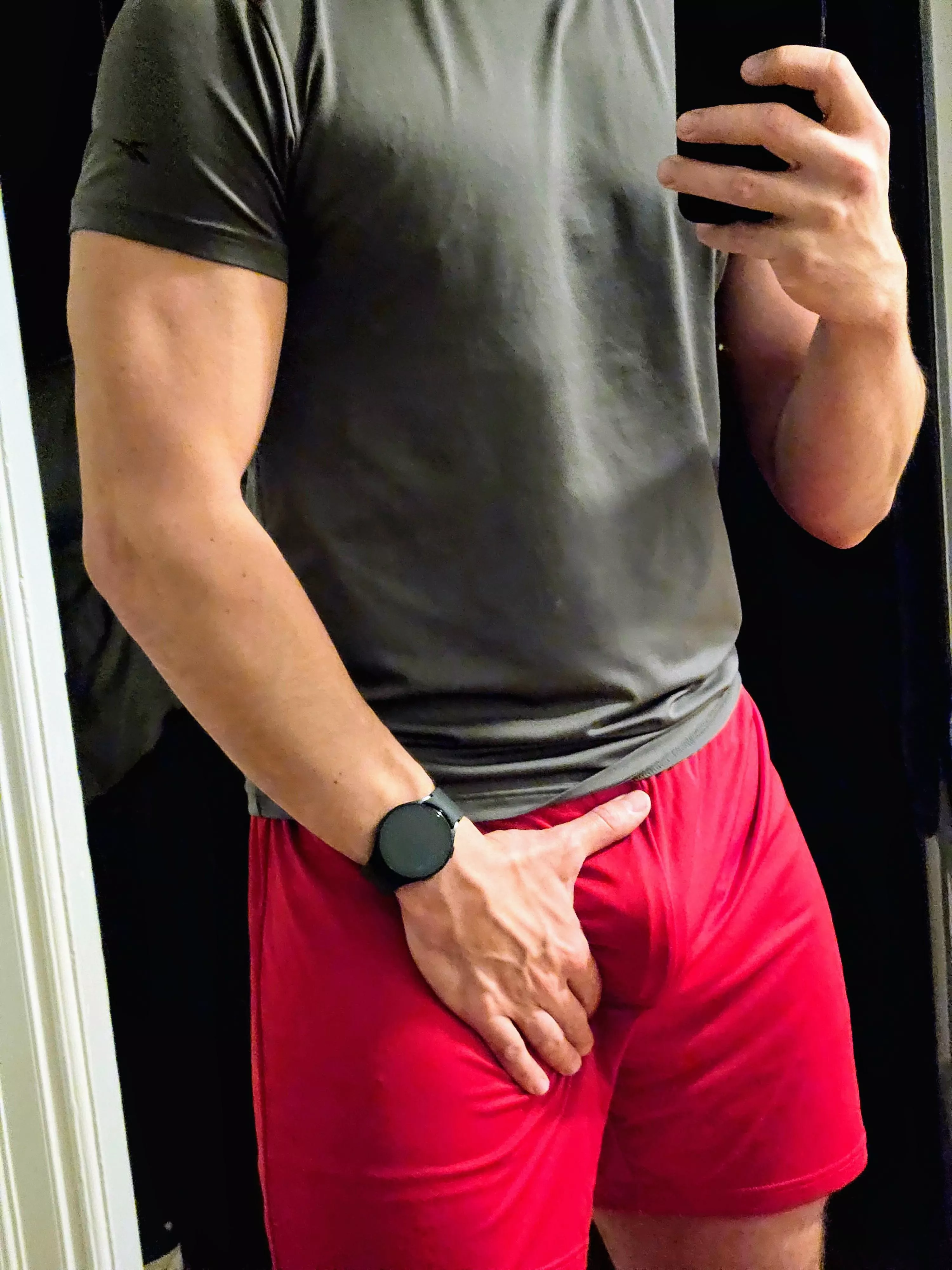 Pre gym bulge.