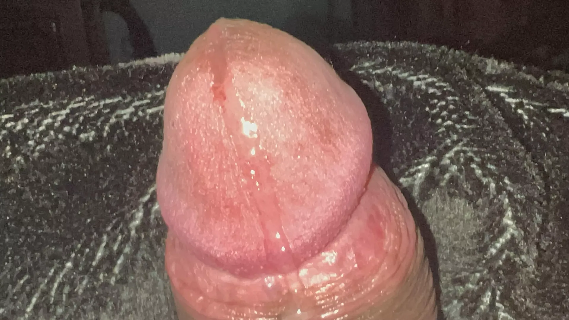 Precum dripping off tip crazy 😏 I haven’t came in almost 2 months so my milk will come out good