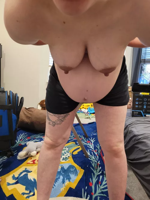 pregnant and bent over for someone to come from behind