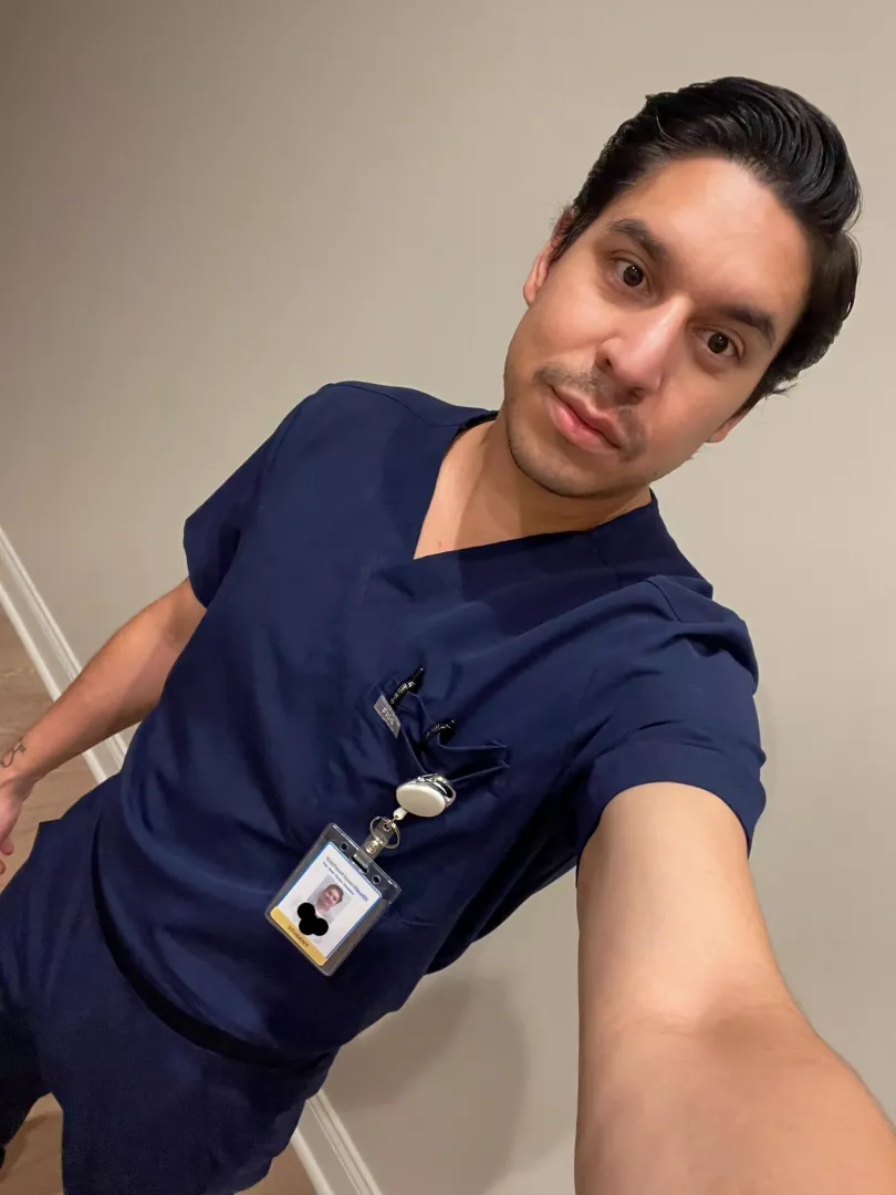 Pre-work selfie.