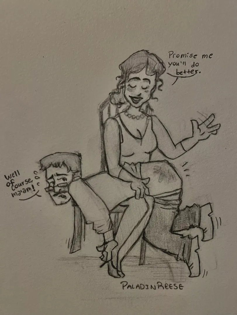 Principal spanks teacher for arriving late, what do you think? (Drawing)