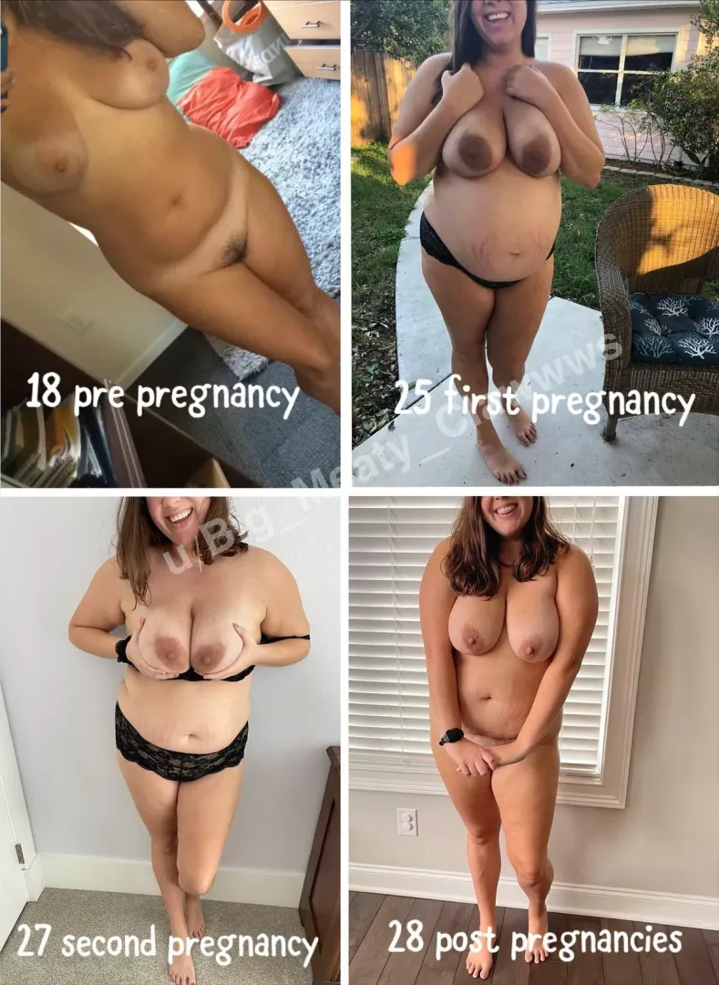 Progression of the last 11 years of my wife. 2 kids and 2 pregnancies later. Which version is your favorite?