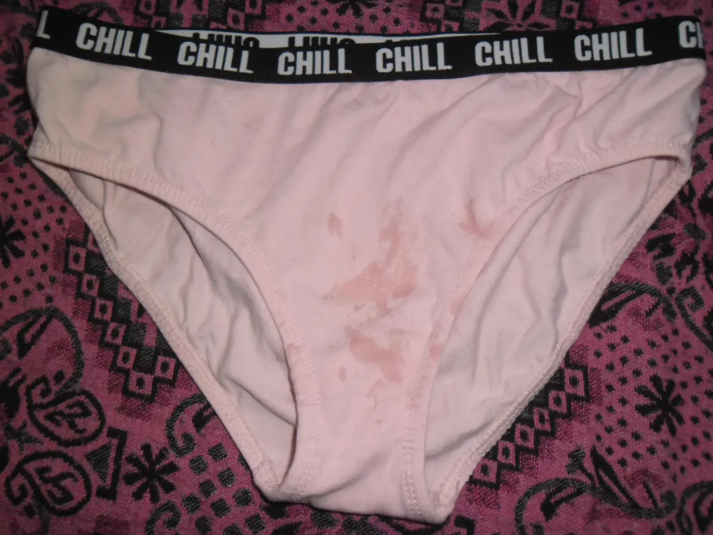 [proof] precum on her panties