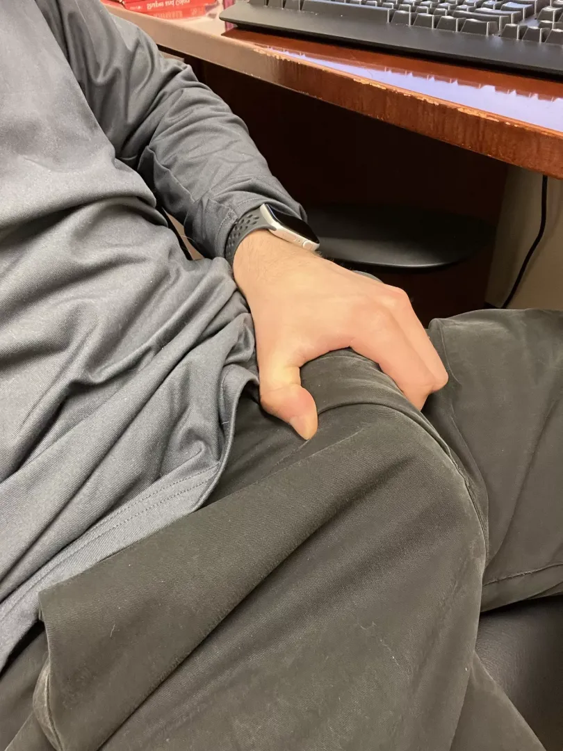 Pro-tip: wearing black pants can help minimize embarrassing bulges!