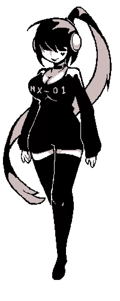 Prototype design for my team's mascot. We call her 