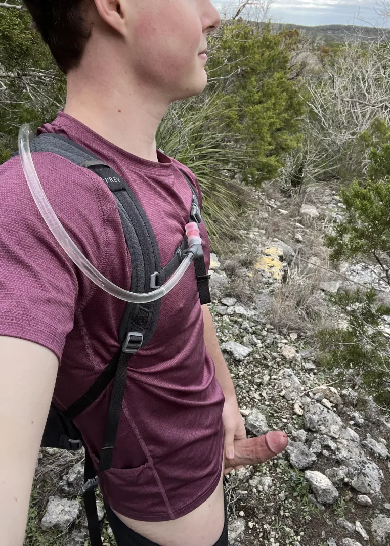 Pulling it out on my hike