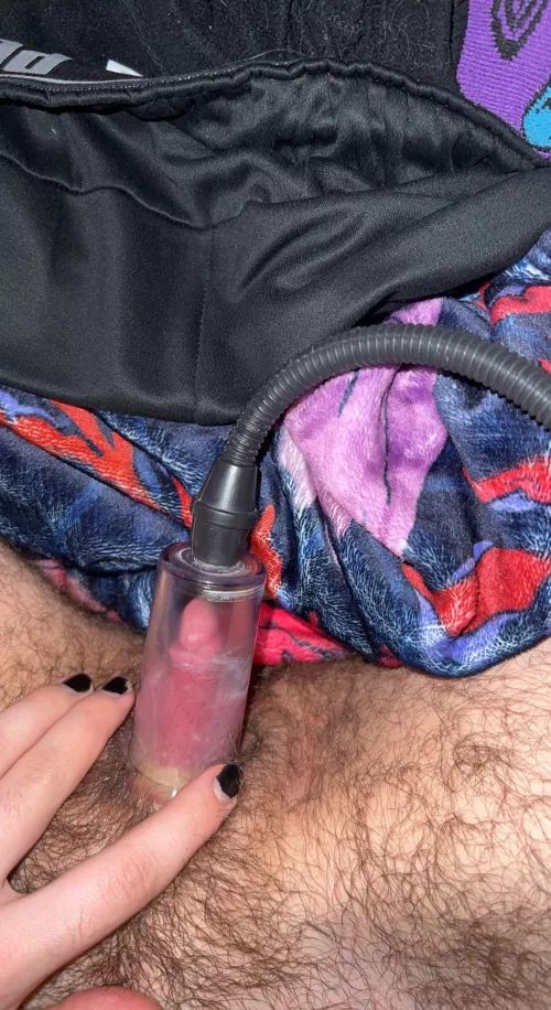 Pumping my *trans* cock
