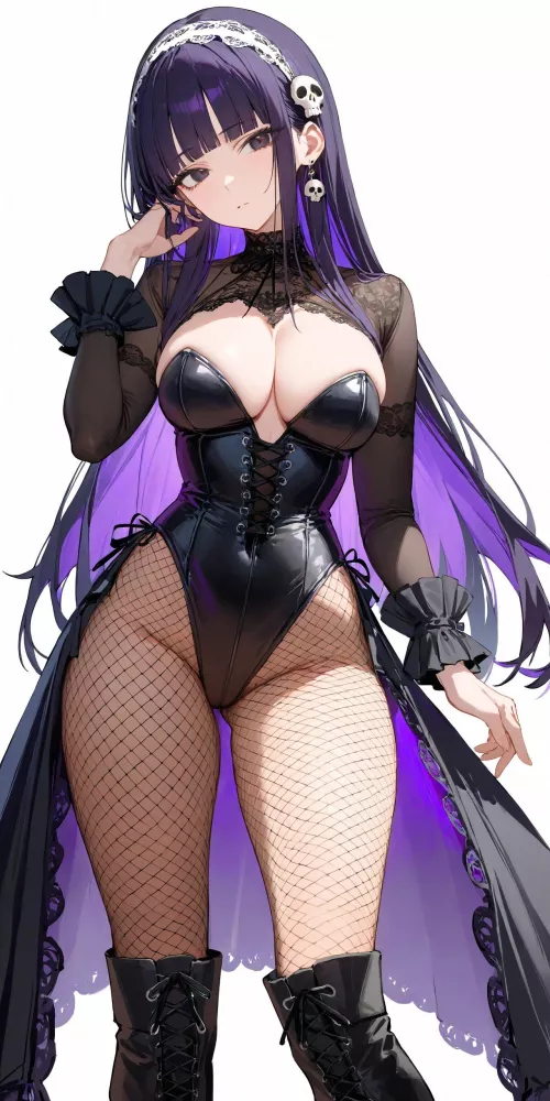 Purple Goth Girl 