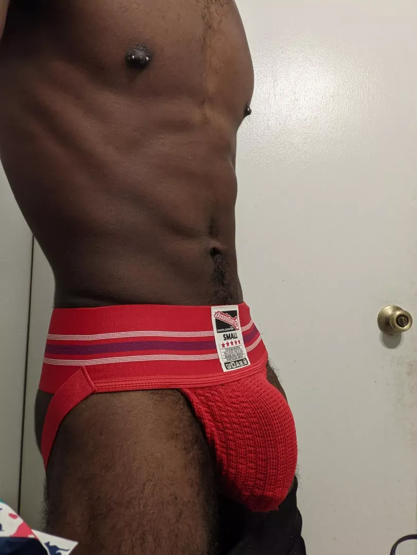 Put your face on my jock. Now|How do we feel about red jocks