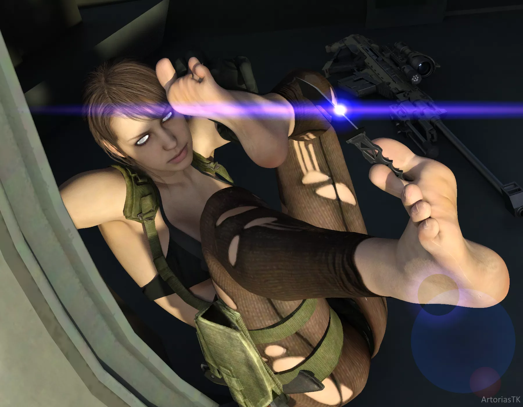 Quietly stretching before the mission! (ArtoriasTK)