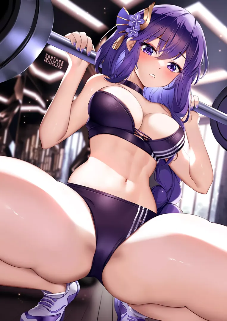 Raiden doing heavy lifting (SquChan) [Genshin Impact]