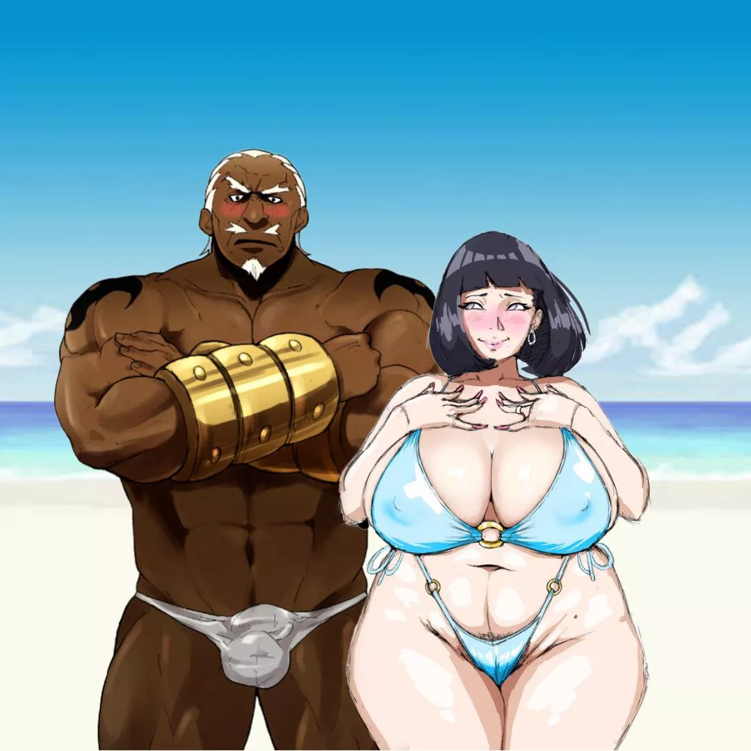 Raikage and Hinata vacation