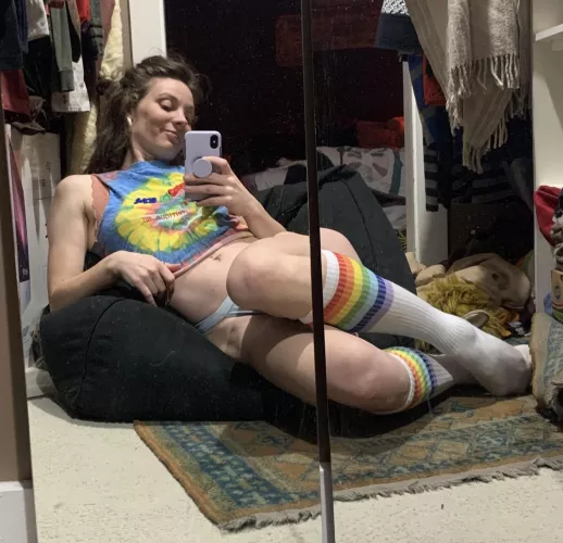 Rainbow socks = Automatic happiness