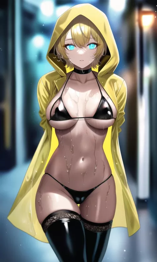 Raincoat & Thigh-Highs [NovelDiffusion]