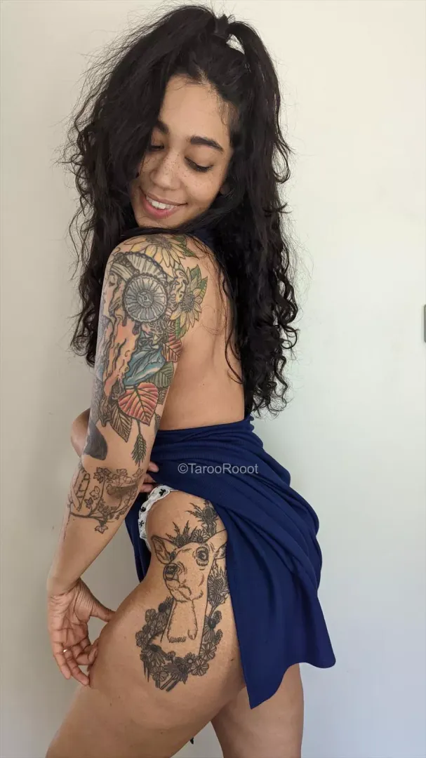 Raising up my dress for you