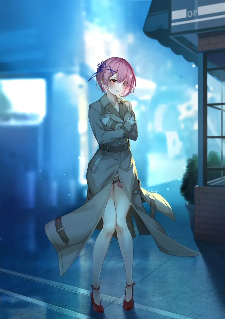Ram going for a night stroll (By D. JOKO) [Re:Zero]