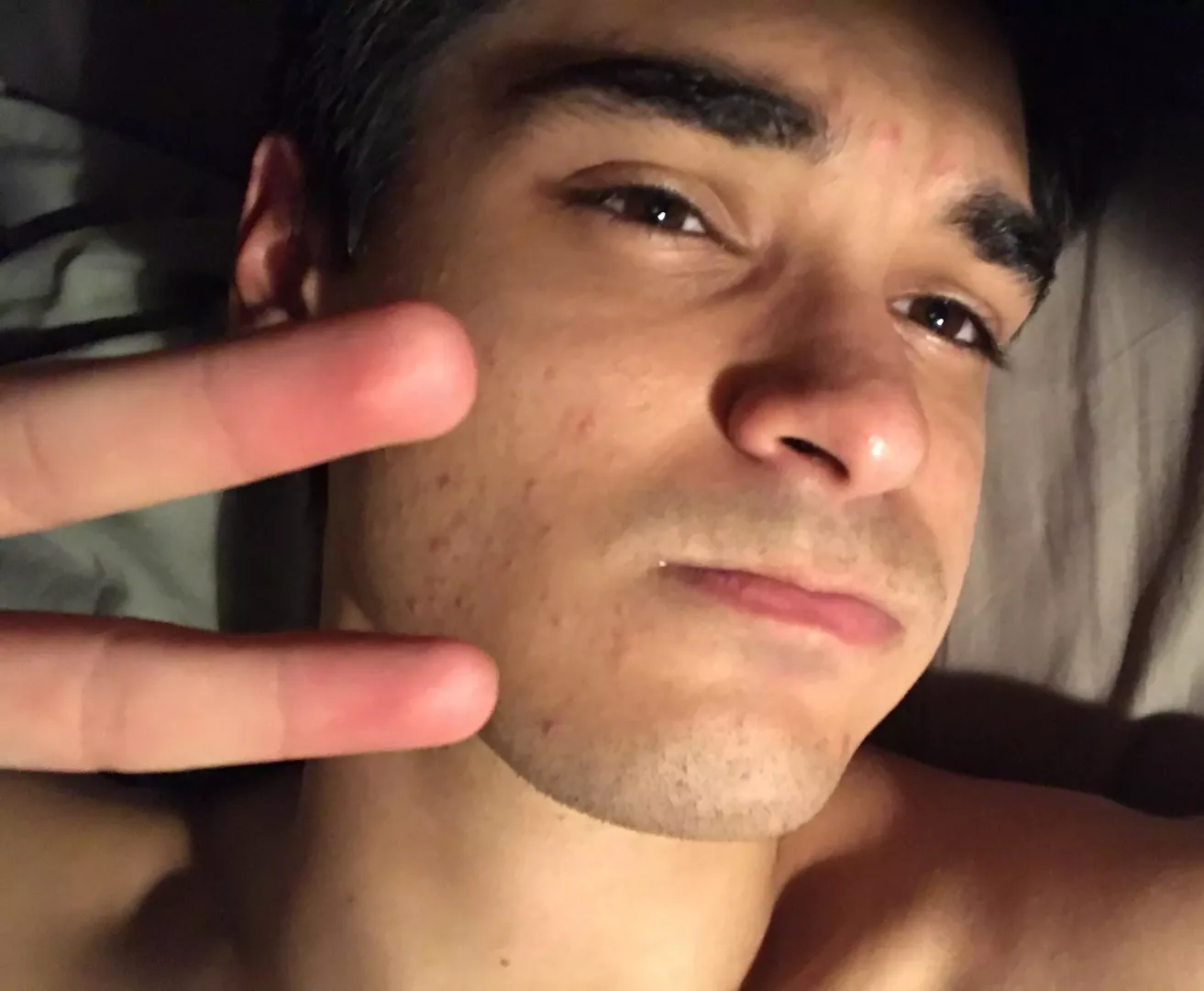 Random bed selfie