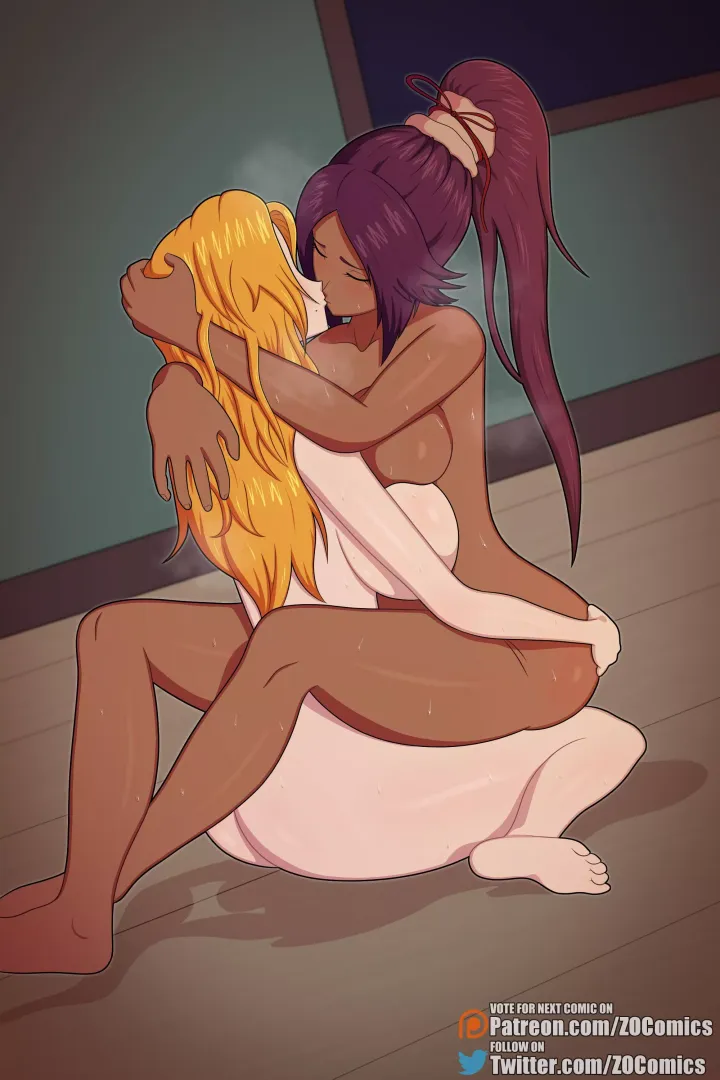 Rangiku and Yoruichi’s tryst (Z0Comics)