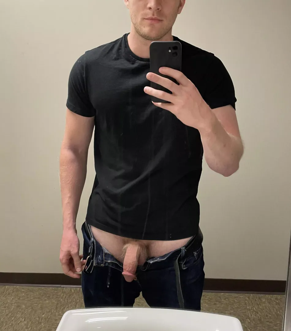 Rate my cock in the office restroom