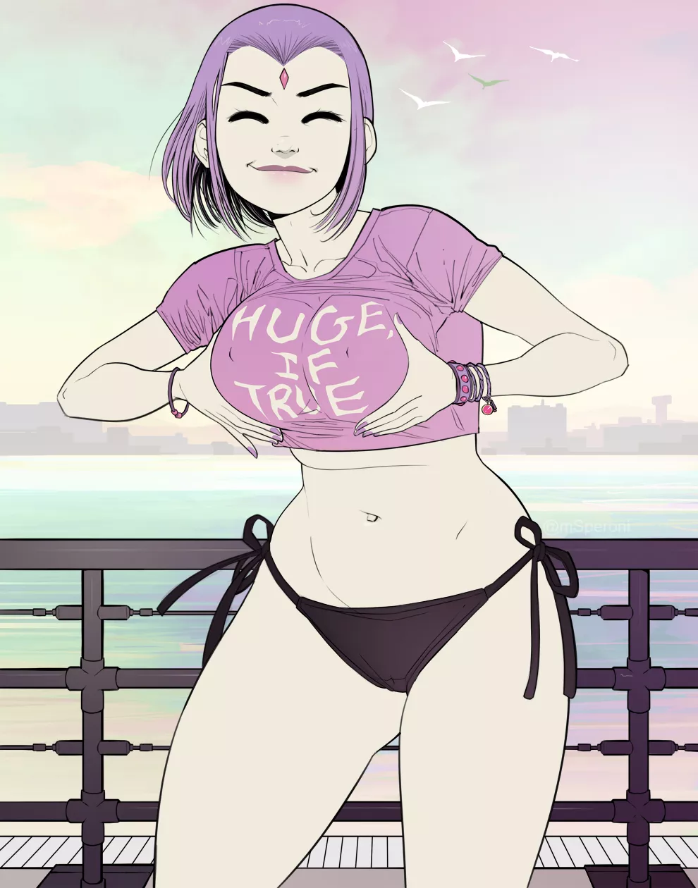 Raven Huge, if True. (Triplexmile) [DC]
