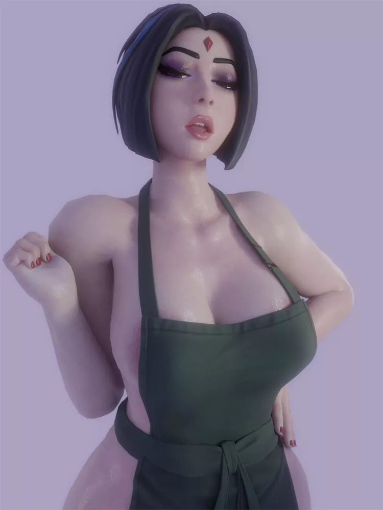 Raven in an apron (kittyyevil) [DC]