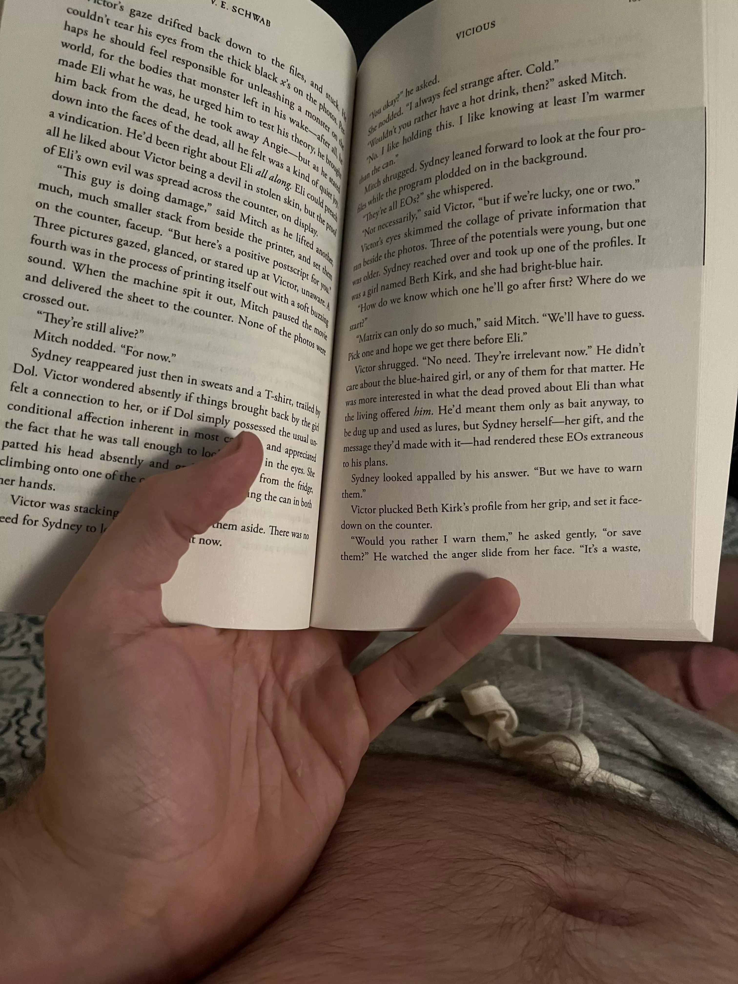 Reading My First V.E.  Schwab Book!