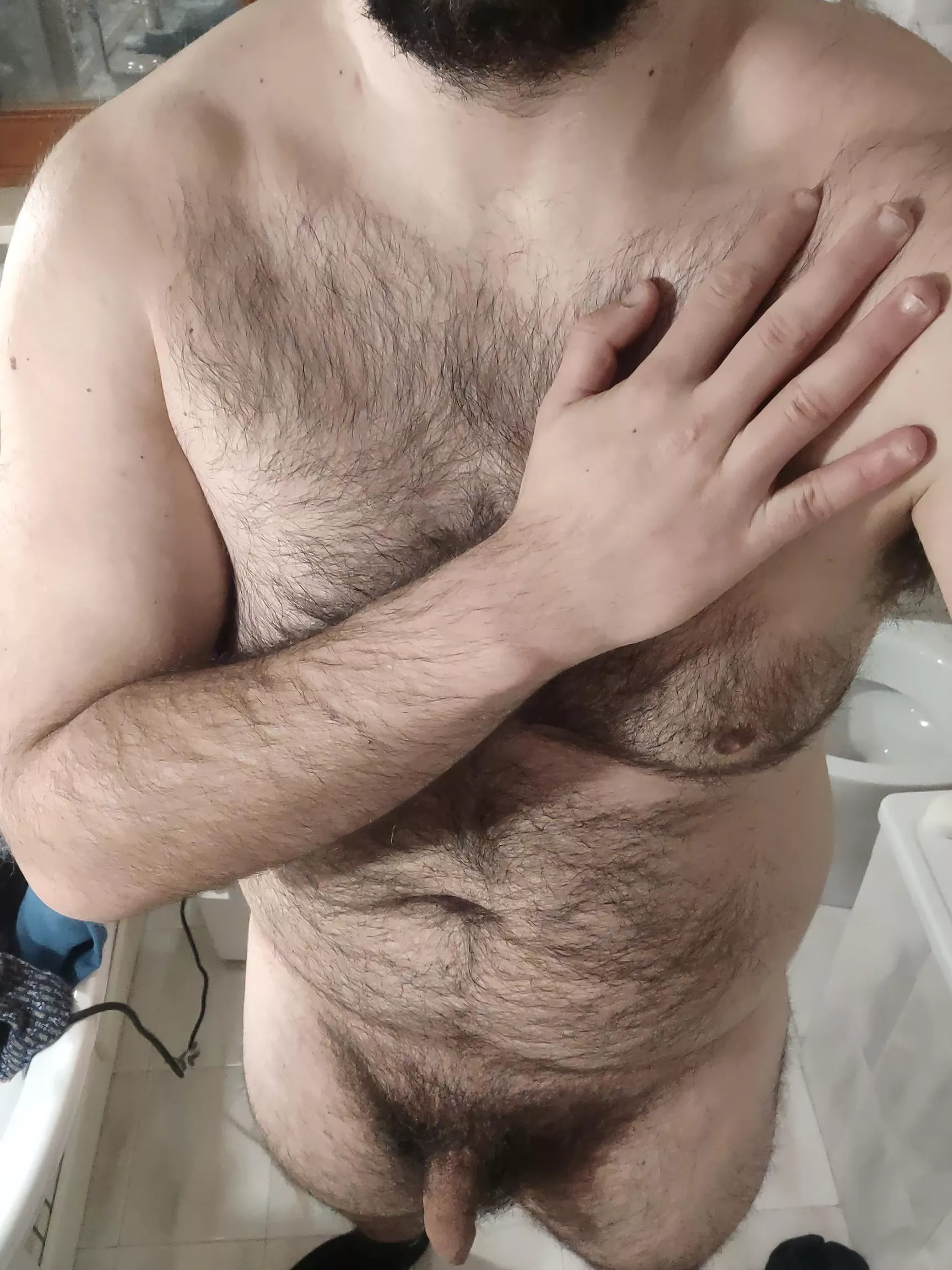 ready for the shower
