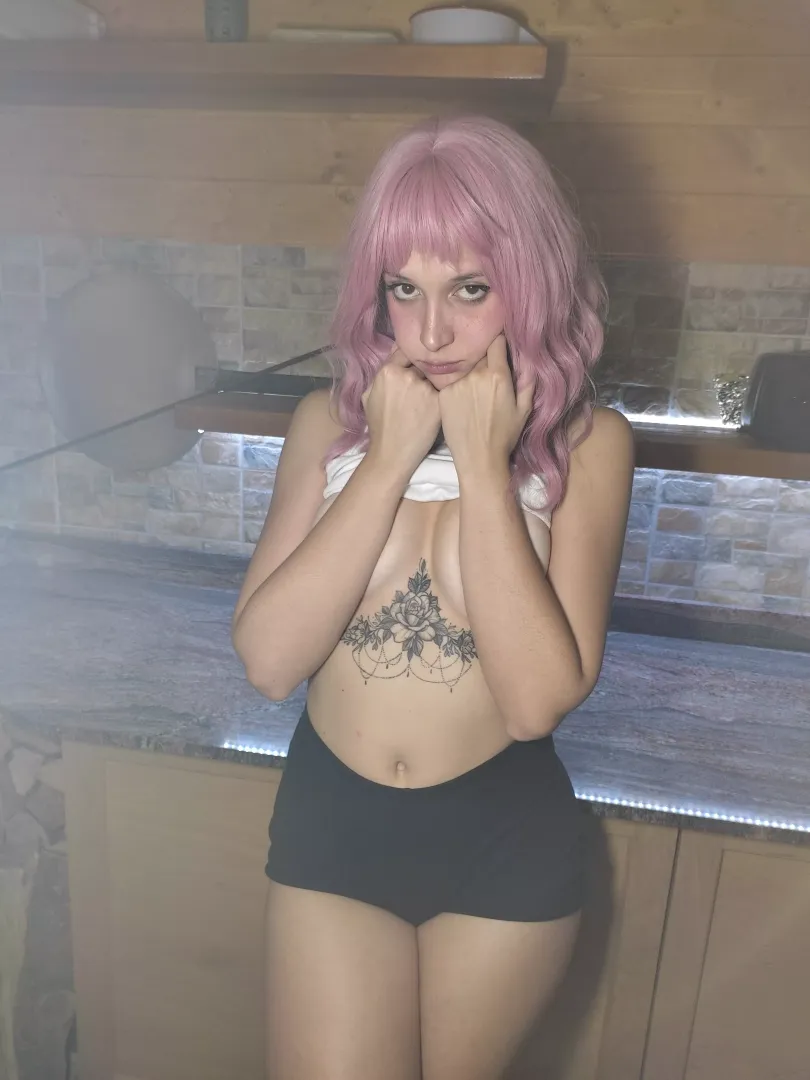 Really short shorts type of girl