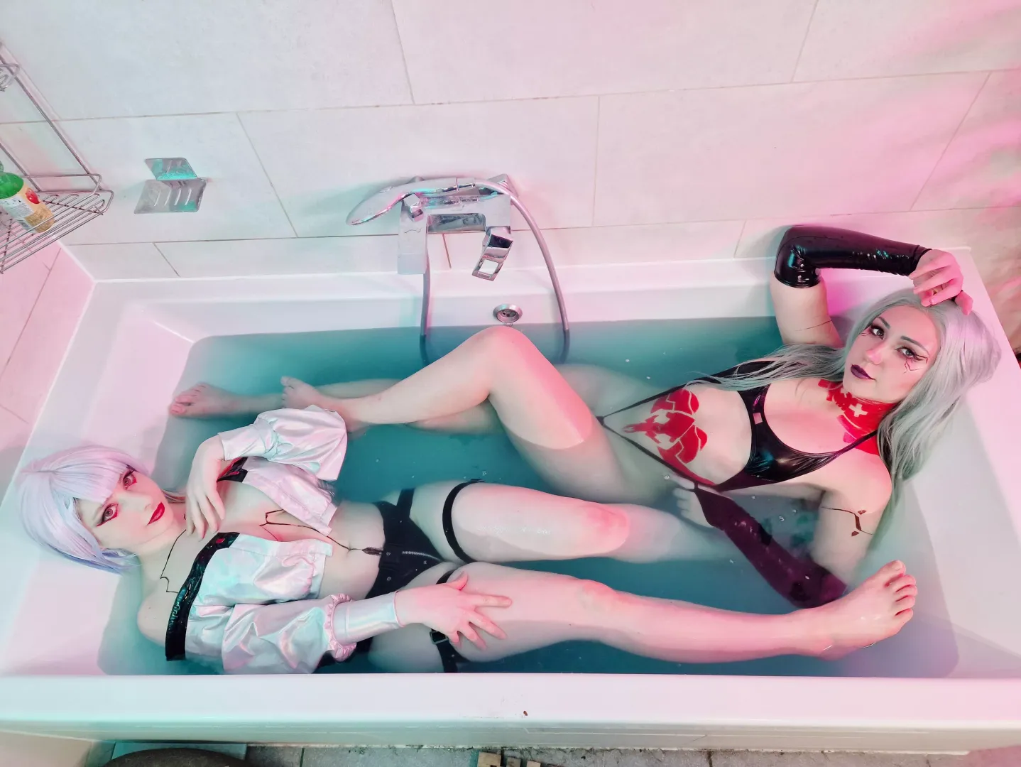 Rebecca x Lucy (Cyberpunk Edgerunners) by Its.Satiella & MikomiHokina