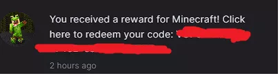 received a strange message