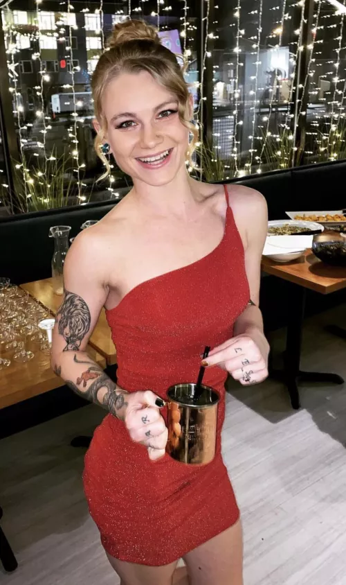 Red dress