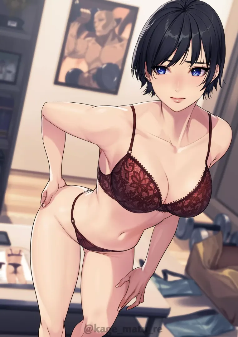 Red lingerie [Artist's Original]