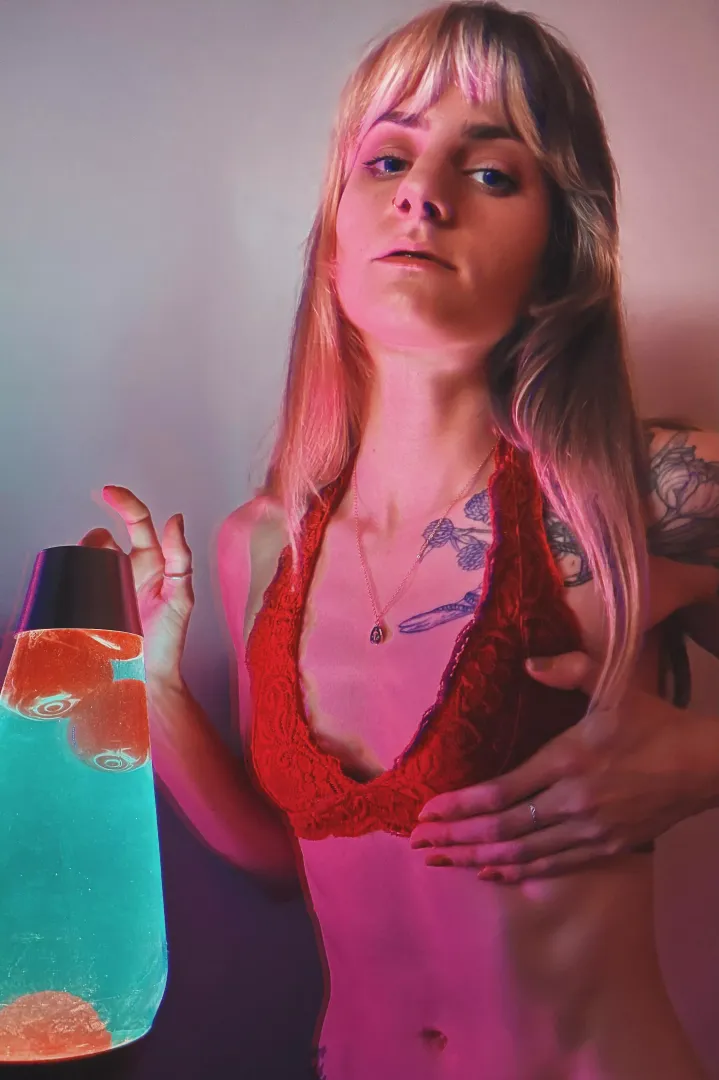 Red lingerie in red light