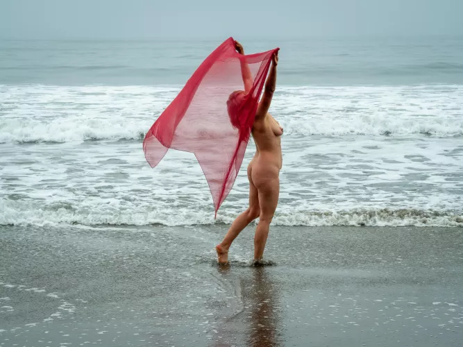 Red Scarf on a Gray Day (more in comments)