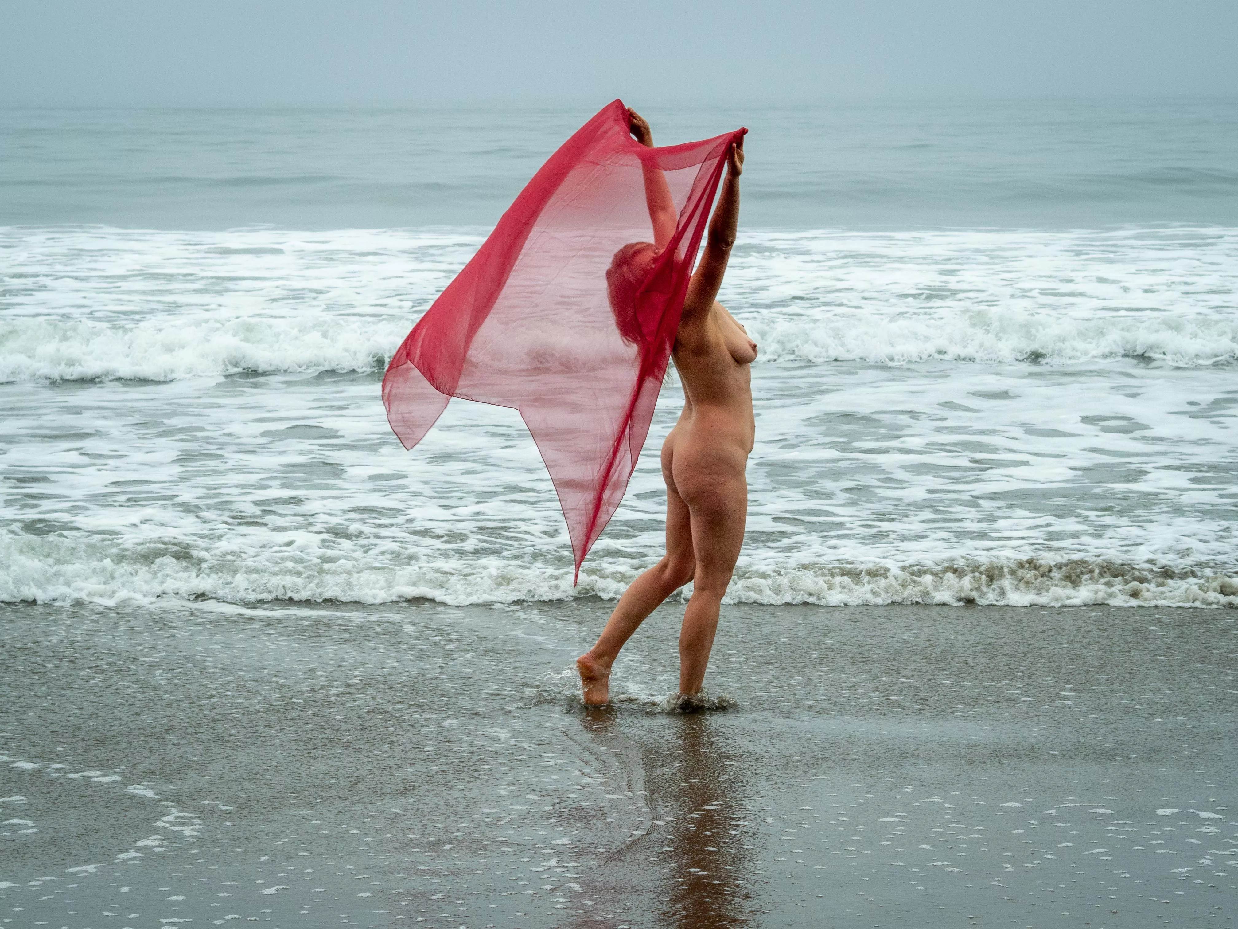 Red Scarf on a Gray Day (more in comments)