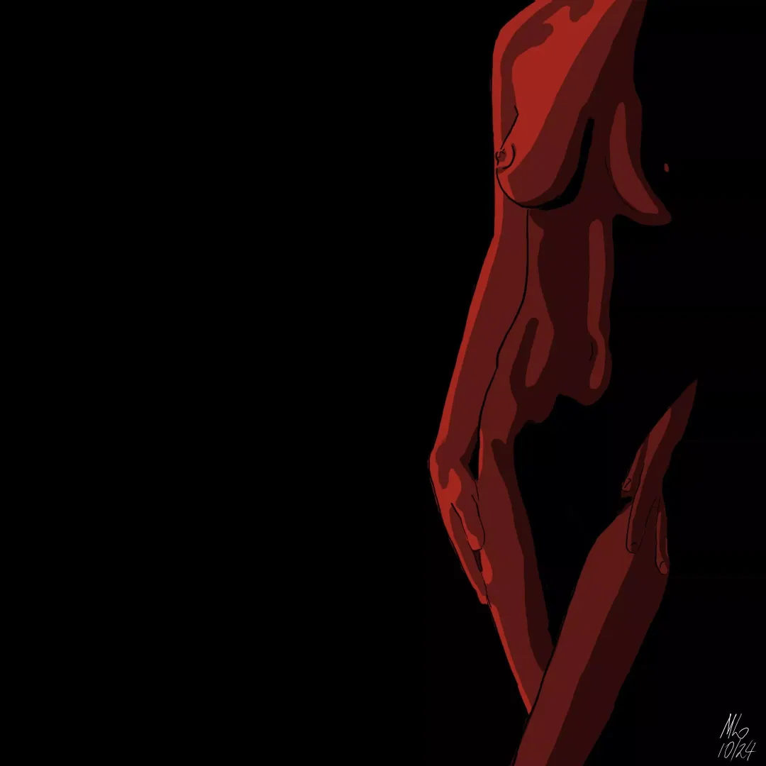 Red to black.