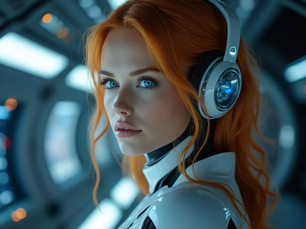 Redhead AI art