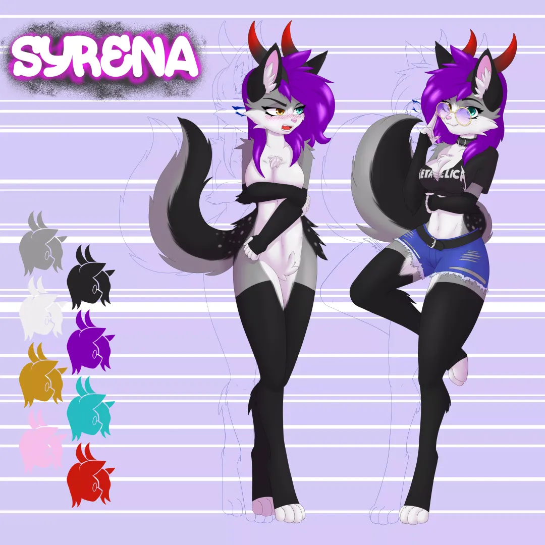 Refsheet for TKloner (art by me, commissions open, any questions DM me, and info in comments)