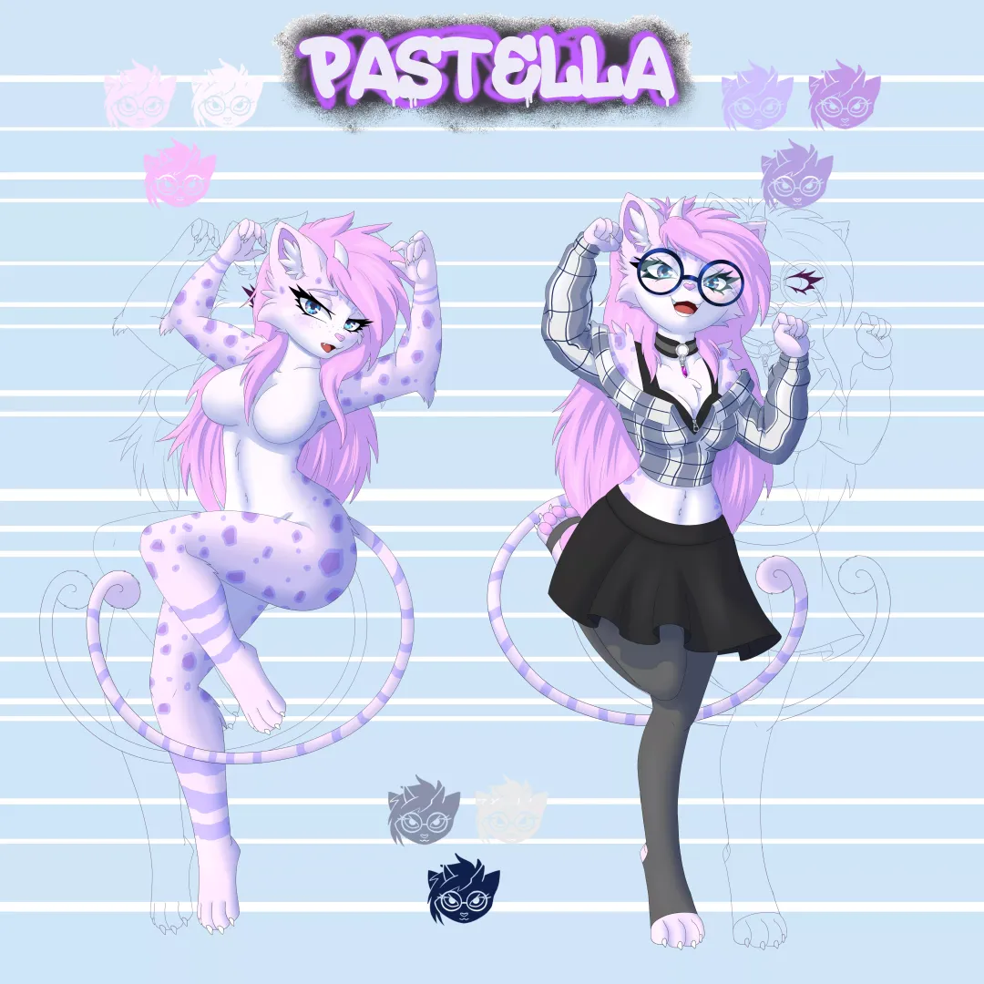 Refsheet for TKloner (art by me, commissions open, any questions DM me, and info in comments)