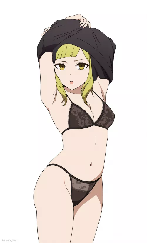Rei Onodera Striping Off Her Clothes For The Camera (Kaguya-Sama Love Is War)