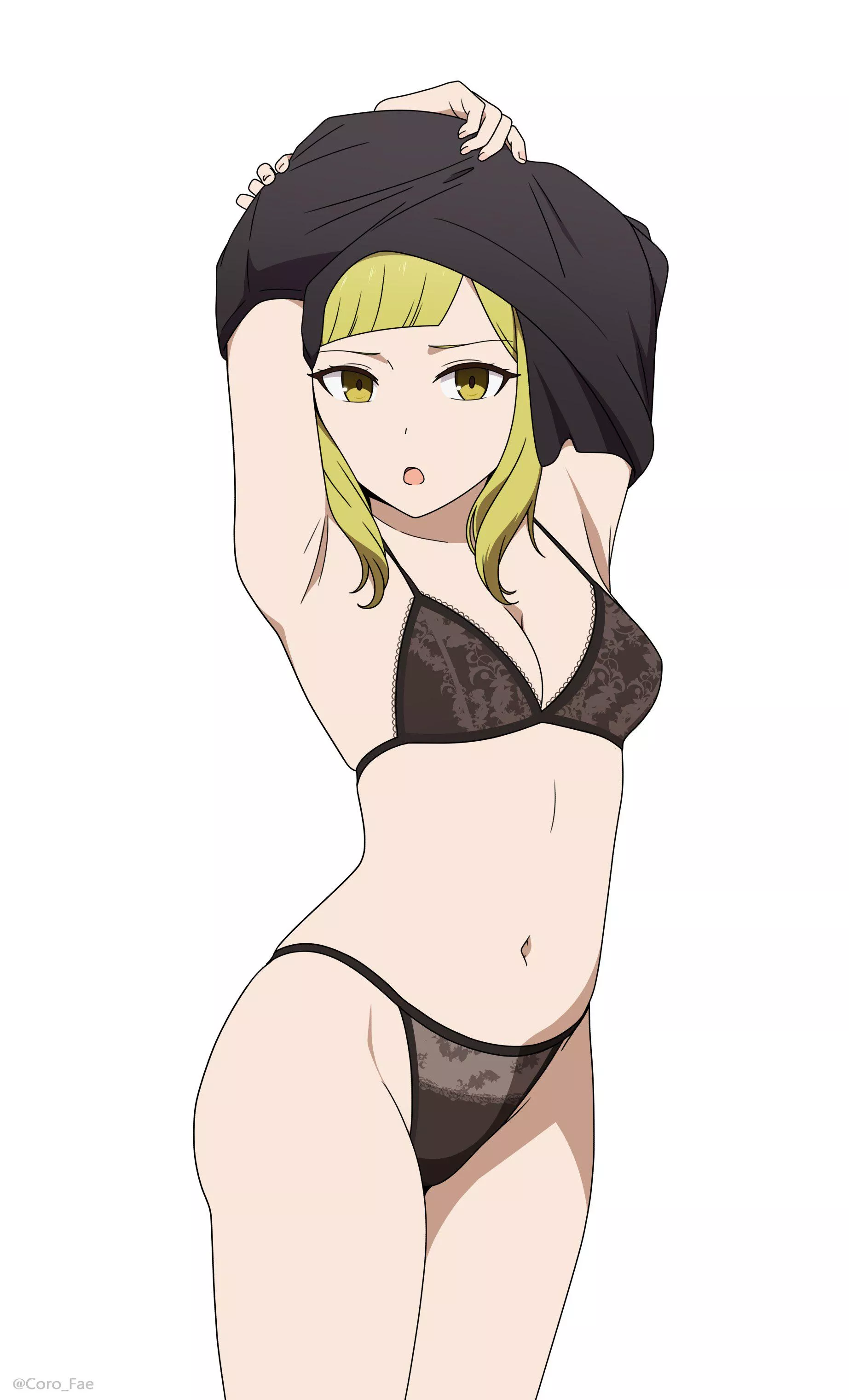Rei Onodera Striping Off Her Clothes For The Camera (Kaguya-Sama Love Is War)