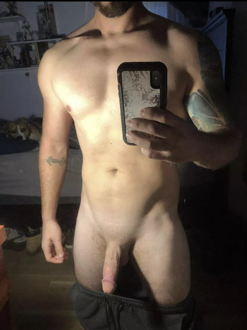 Relationship just ended so here’s a dick pic and my pooch