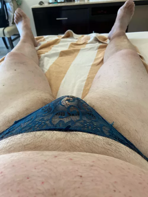 Relaxing after swimming