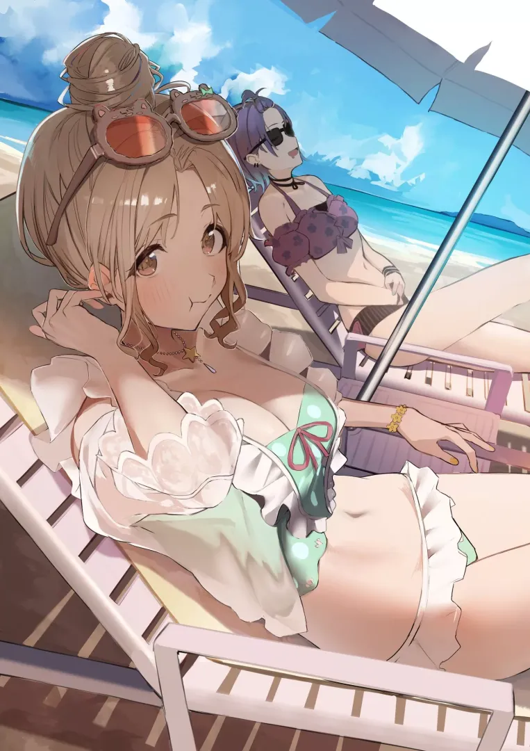 Relaxing at the Beach [Idolmaster]