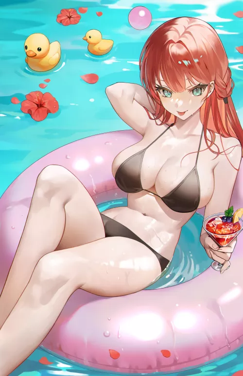 Relaxing in the Pool
