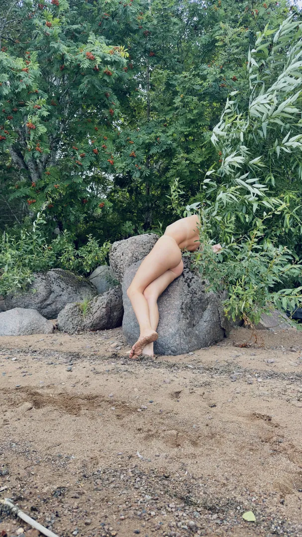 Resting on a sunwarm rock