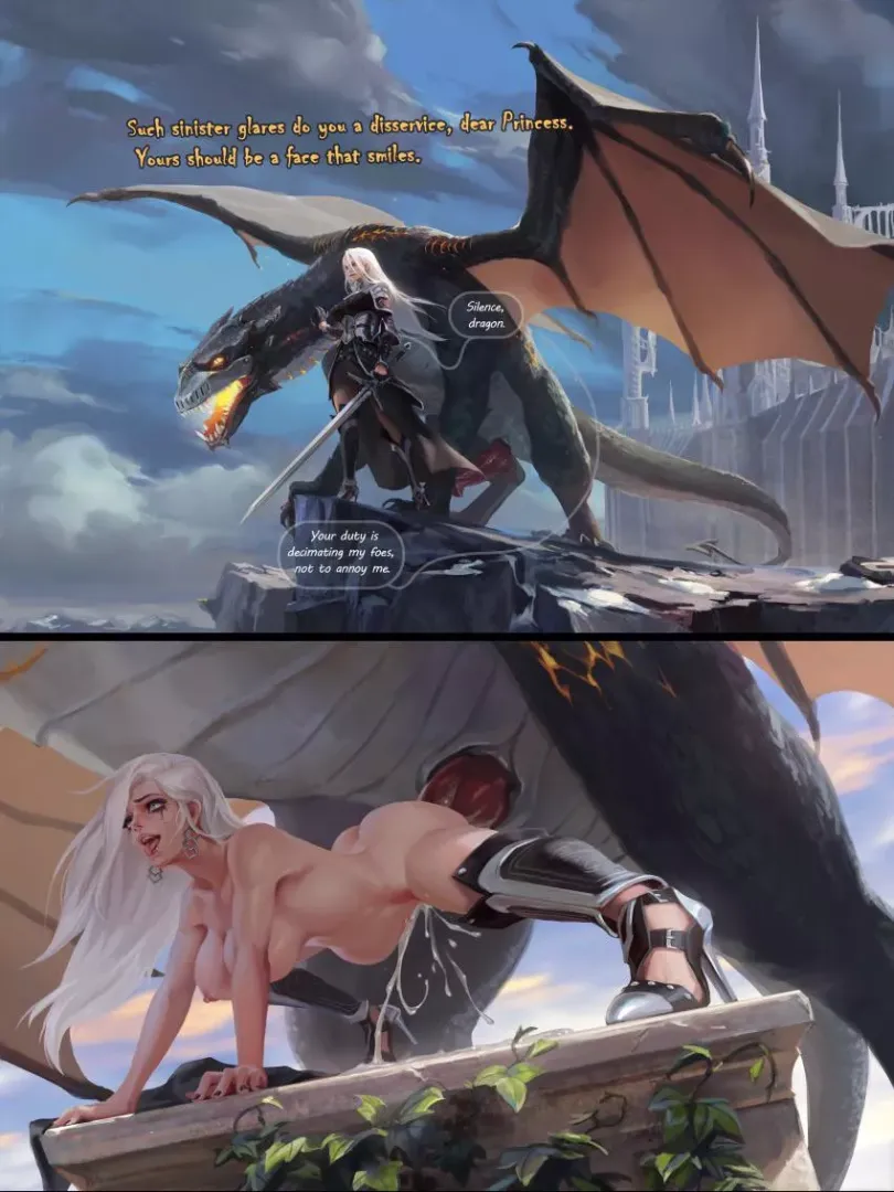 Rewarding her dragon (lynazf)