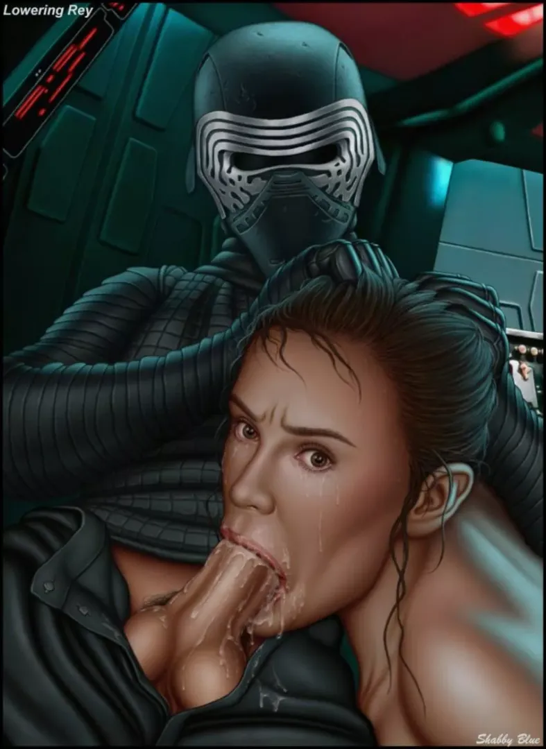 Rey put in her place by Kylo Ren (Shabby Blue)