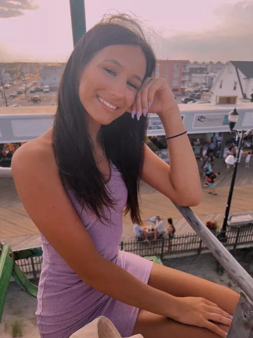 Riding the ferris wheel